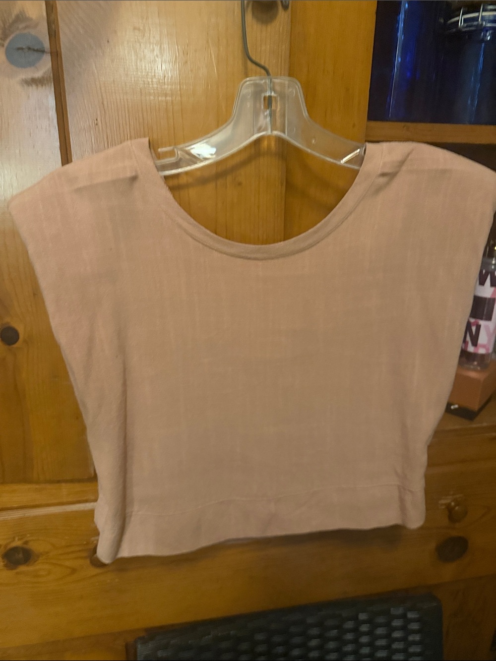Vero Moda Dusty Rose Boxy Short-Sleeve Top